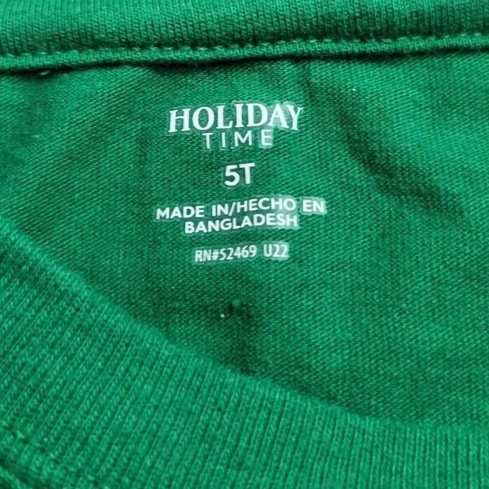 Holiday Time Christmas trees north pole shirt 5T